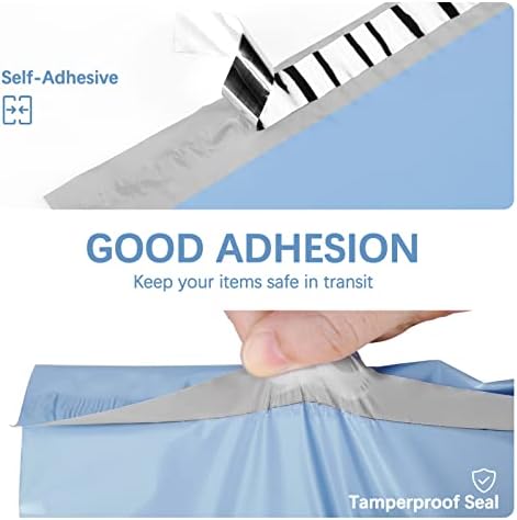 Metronic Large Poly Mailers 19x24 50PC Thick Shipping Bags, Light Blue - Image 3