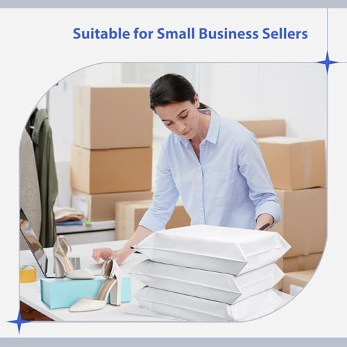 Fuxury Poly Mailers 17.7x22" 25 Pcs,XL Shipping Bags for Clothing,White - Image 5