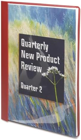 Smead Clear Front Report Cover, Three Double Tang Side Fasteners, 1/2" Capacity, Letter Size, Red, 25 per Box (87461) - Image 5