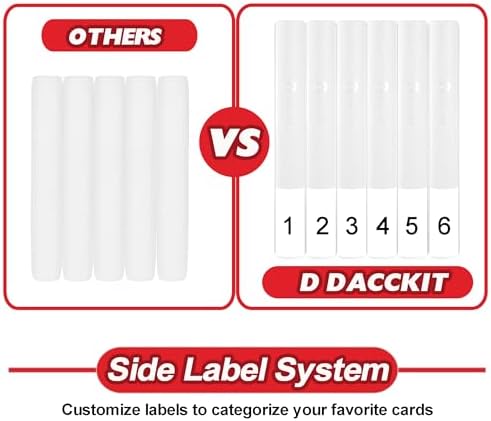 Premium Card Binder 16 Pocket - Fits 1600 Cards，4X4 Ringless Card Album with Sleeves for Trading Cards & Sports Cards（Model C，Classic White） - Image 7