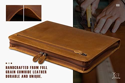 Genuine Leather Padfolio Portfolio Organizer for Men & Women - Image 2
