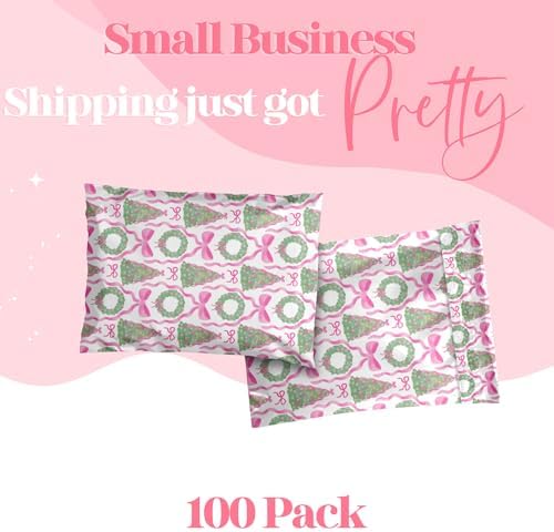 Pretty Package Store Poly Mailers 6x9, Coquette Christmas,100 Pack - Image 3