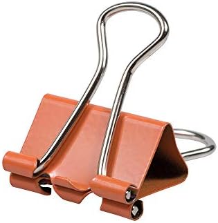 JAM PAPER Colorful Binder Clips - Small - 3/4 Inch (19 mm) - Orange Binderclips - 25/Pack - Image 3