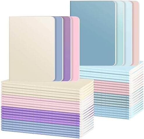 Ddaowanx 48 Pack Lined journals bulk,A5 College Ruled Composition Notebooks by Ddaowanx