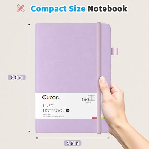 Oucaru 16 Pack Bulk Journal Notebook, A5 Lined Notebook Set, 180 Pages - Image 2