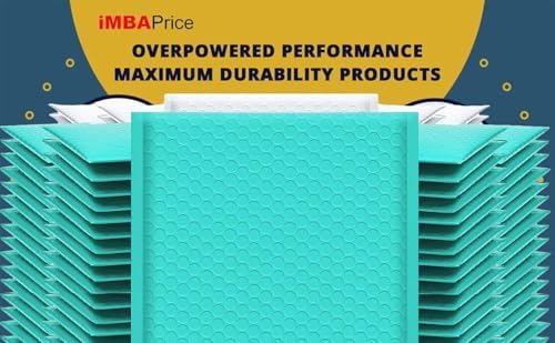iMBAPrice 100-Pack #4 (9.5" x 14.5") Premium Hot Teal Color Self Seal Poly Bubble Mailers Padded Shipping Envelopes (Total 100 Bags) - Image 7
