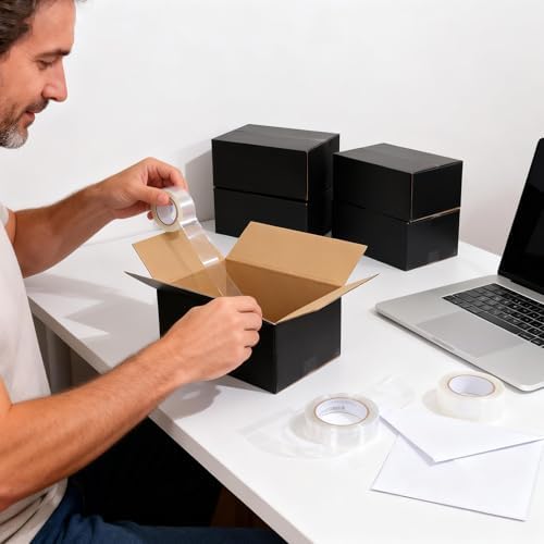 Black Shipping Boxes 6x4x4, 30 Pack Small Mailer & Packaging Boxes for Small Business, Heavy Duty Corrugated Cardboard, Ideal for Shipping & Packaging - Image 6