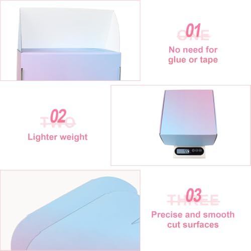 8"x8"x4" Medium Shipping Boxes, 30 Pack Medium Cardboard Packing Boxes, Purple Mailing Shipping Boxes for Small Business - Image 4