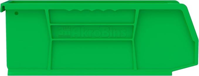 Akro-Mils 30224 AkroBins Plastic Storage Bins, 11"x 4"x 4", Green, 12-Pack | Space-Saving Stackable Bins for Garage, Pantry, Craft Organization - Image 8