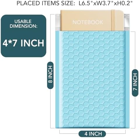 Metronic Bubble Mailers 4x8 Inch 800 Pack Light Blue Bubble Envelopes - Image 2