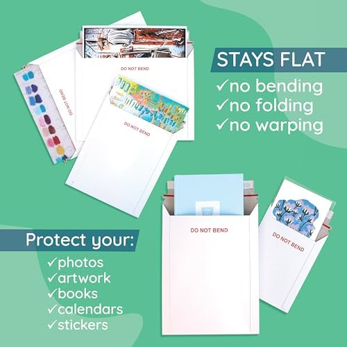 Blue Summit Supplies 50 6.25" x 8.25" Rigid Mailers, Self Seal, Do Not Bend - Image 3