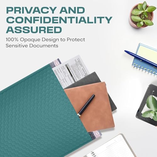 Green Bubble Mailers 12x15, Self Seal Poly Padded Envelopes, 100 Pack Bulk - Image 7