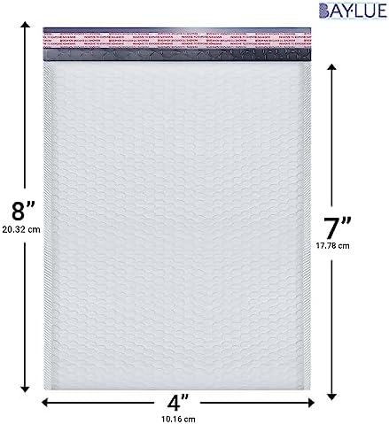 Small Bubble Mailers 4x8, Poly Padded Envelopes #000, 500 Pack Bulk - Image 2