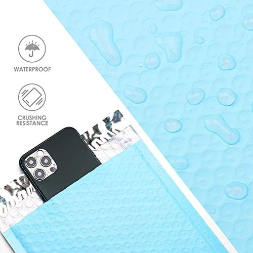 Metronic Bubble Mailers 6x10 Baby Blue 600 Pack Self-Seal Padded Mailers - Image 2