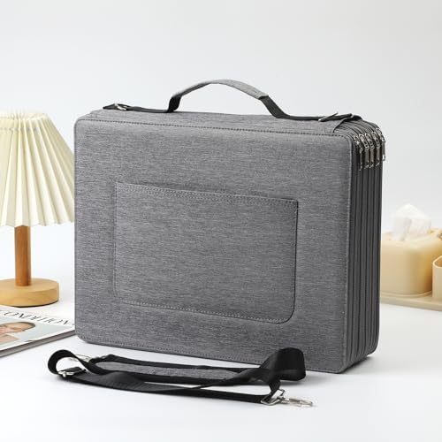 600-Slot Colored Pencil Case, 5-Layer Zipper with Shoulder strap and Handle - Image 6