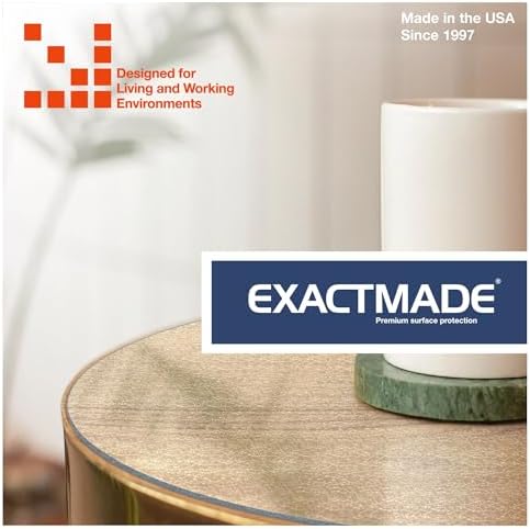 Clear Table Protector, USA Made, Safe, 20 x 40 Inch, 2mm Thick Pebble Textured Vinyl, Custom Clear Desk Mat Cover for Desk Top, Desk Protector Mat for Table - Image 6