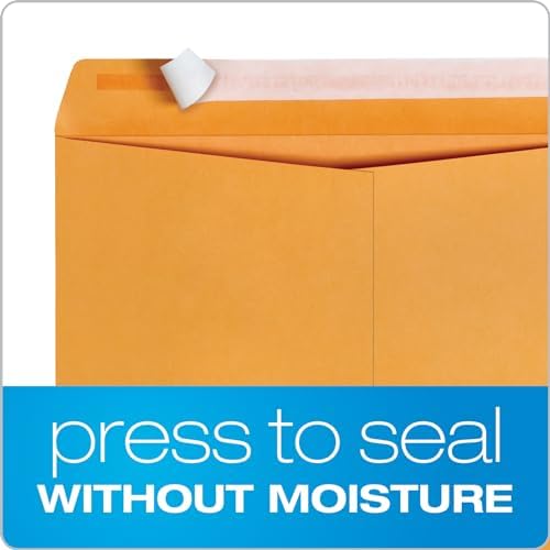 Columbian 9 x 12 Catalog Envelopes with Self Seal Closure, 28 lb Brown Kraft, for Mailing Flat Letter Size Documents or Photos, 100 Per Box (COLO341), Pack of 5 - Image 2