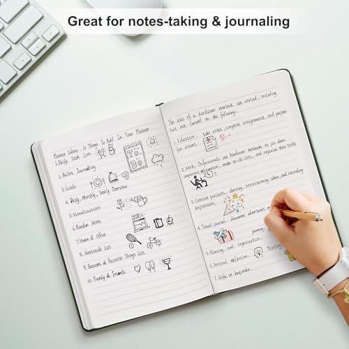 Comix Lined Journal Notebook for Women Men, Journaling Notebooks for Office School Home, Dark Green, 240 Pages, 5.5" x 8.3", College Ruled, A5, Hardcover (Pack of 3) - Image 5