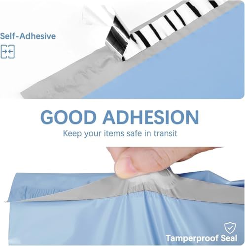 Metronic Poly Mailers 19X24 500Pack, Strong Adhesive Shipping Envelopes for Clothing, Waterproof Shipping Bags for Small Businesses, Flexible Mailers Poly Bags Packages Bags Blue - Image 6