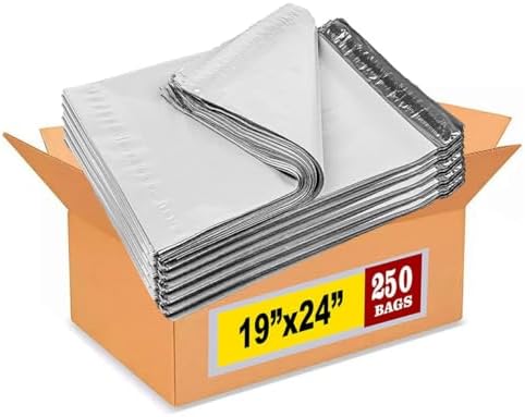 iMBAPrice 250 - 19x24 Premium Matte Finish White Poly Mailers Envelopes Bags (iMBA-7PM-250) by iMBAPrice
