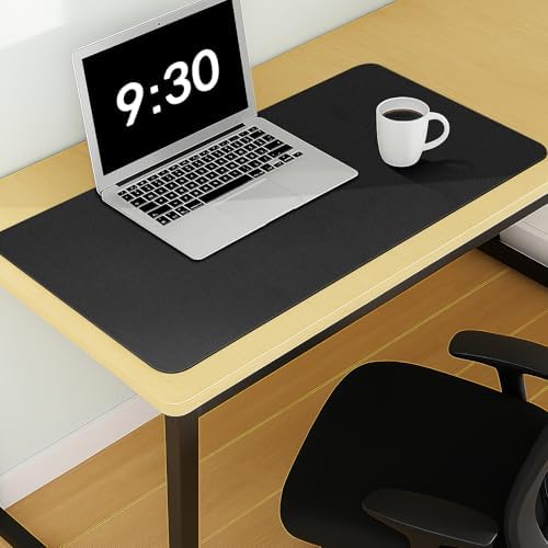 Warmstar Leather Table Cover 14 x24 Inch, 1.8MM Thick PVC Table Protector Waterproof, Desk Cover Protector Non-Slip Table Pad for Kitchen, Dresser, Gaming Desk,Dining Room Table by Warmstar