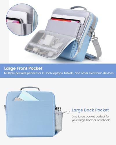 Zipper Binder 3 Inch D-Ring 3 Ring with Water Bottle Holder - Image 2