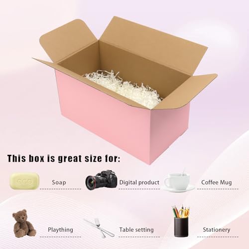 11x6x6 Pink Shipping Boxes, 30 Pack Mailing Boxes for Small Business, Corrugated Cardboard Boxes for Packaging, Shipping - Image 5