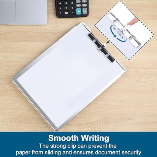 ZCZN Recycled Aluminum Storage Clipboard, Clipboard Box, Form Holder, Suitable for School, Office, Jobsite or Medical Staff, Silver - Image 3