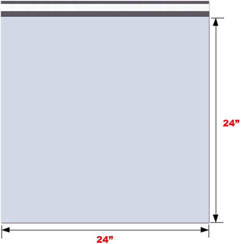 iMBAPrice 24x24 Inch White Poly Mailers 200 Pack (#8), Extra Large Self-Seal Shipping Bags, Tear-Resistant Mailing Envelopes for Clothing, Bedding & Small Business Packaging - Image 2