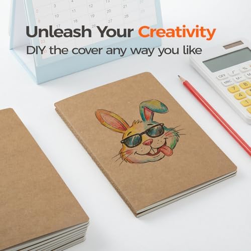 200 Pack Kraft Notebooks Bulk A5, 60 Pages Lined Ruled Journals, 8.3x5.5 In - Image 5