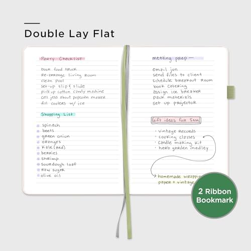 &And Per Se Lined Hardcover Notebook – A5 5.7"x8" College Ruled, 160 Pages, 100gsm Thick Paper – Aesthetic Journal for Women, Gift-Ready Planner, Everyday Writing Notebook (Botanical Floral) - Image 3