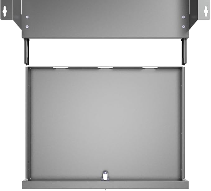 17-inch-wide Lockable Under-Desk Pull-Out Drawer | 1.9“ High Office Storage Organizer with Cable Management for Standing Desks with a Crossbar less than 3.2" High, 12 Inch Deep - Image 6