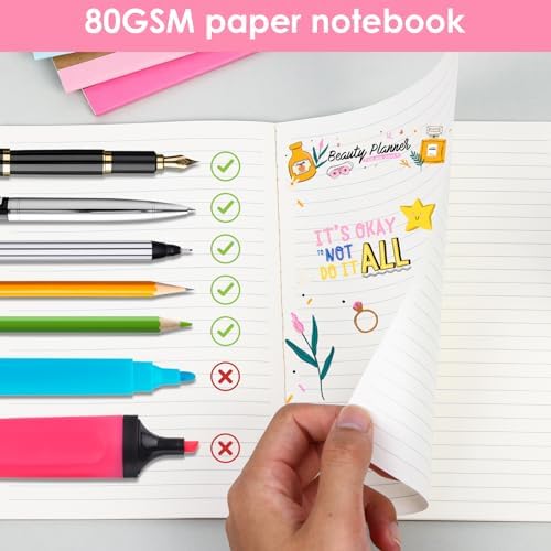 LABUK 60 Pack Notebooks Bulk, A5 Lined Journaling Notebooks Bulk, Rainbow Composition Notebooks Journals, 15 Colors 60 Pages for School Office - Image 4