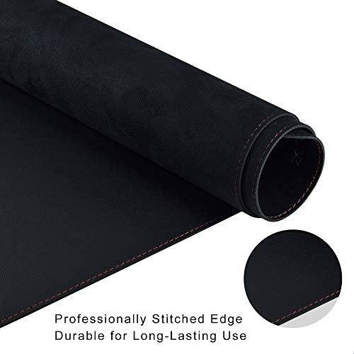 ZORESYN PU Leather Desk Pad, 55.1"x15.8", Black - Image 5