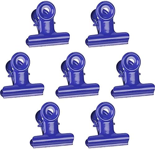 JAM PAPER Metal Bulldog Clips - Medium - 31mm - Purple/Deep Blue - 15/Pack by JAMPaper