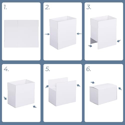 PHAREGE 40 Pack 6x4x4 in Small Shipping Boxes, All White Packaging Box - Image 7