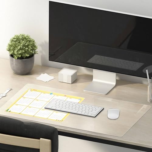42 x 84 Inch Clear Table Cover Protector, 2mm Thick Clear Table Protector for Dining Room Table, Plastic Table Cover, Waterproof Table Pad for Kitchen, Office - Image 2