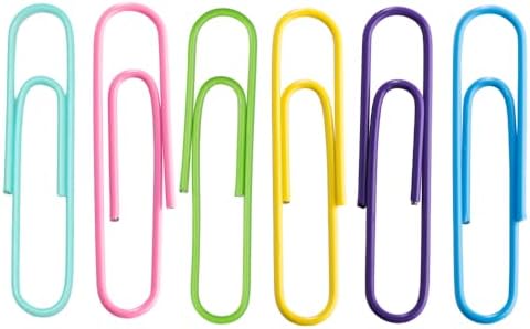 JAM PAPER Colorful Jumbo Paper Clips - Large 2 Inch Paperclips - Spring Assortment - 6 Packs of 75 - Image 2