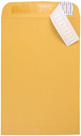 JAM PAPER 10 x 15 Open End Catalog Envelopes with Peel and Seal Closure - Brown Kraft Manila - Bulk 500/Box - Image 2