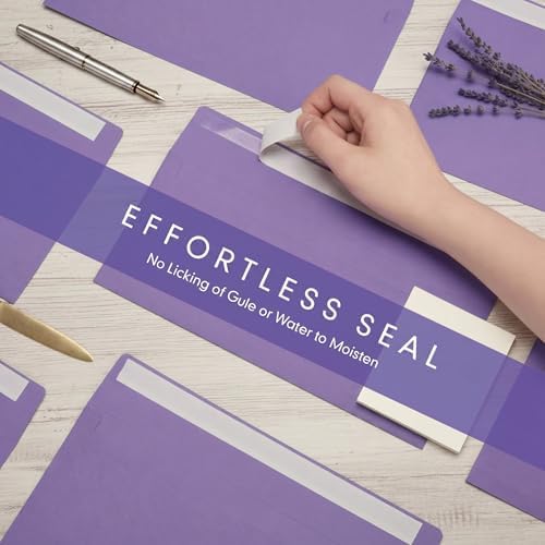 Jutom #10 Letter Size Kraft Envelopes, Dark Purple, 500 Pcs - Image 5