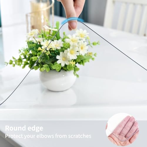 Clear Desk Mat, Non-Slip PVC Desk Protector Mat (11.8''*11.8'') - Image 5