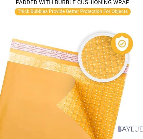 Kraft Bubble Mailers 10x13, Self Seal Padded Envelopes, 100 Pack Bulk - Image 4
