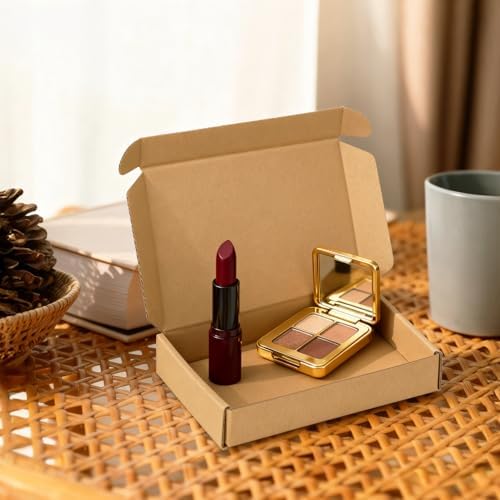PHAREGE 100 Pack 6x4x1 inch Small Shipping Boxes, Brown Mailing Boxes - Image 3