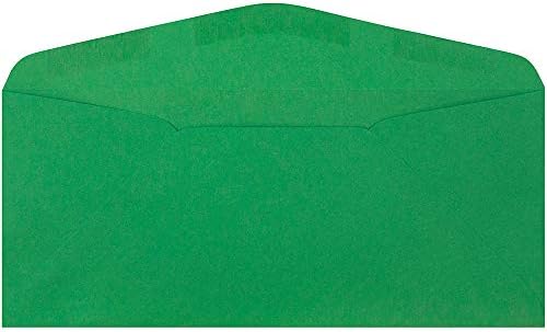 JAM PAPER #9 Business Colored Envelopes - 3 7/8 x 8 7/8 - Green Recycled - 100/Pack - Image 2