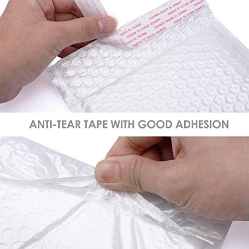 METRONIC 4x8" Bubble Mailers 19200 Pack Waterproof White Padded Envelopes - Image 4