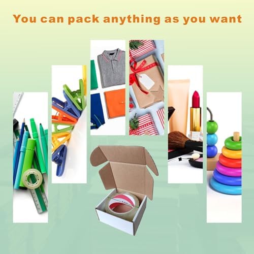 50 Pack 4x4x2'' Small Shipping Boxes, Corrugated Cardboard Mailers for Business, White (CM442) - Image 7