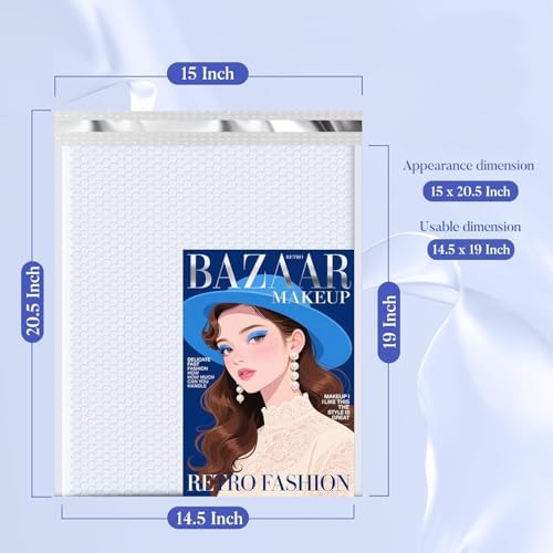 Fuxury Bubble Mailers Bulk 14.5x20" 120 Pack White Large Padded Envelopes - Image 2