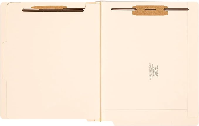 Smead End Tab Classification File Folder, 1 Divider, 2" Expansion, Letter Size, Manila, 10 per Box (26825) (Pack of 5) by SMEAD