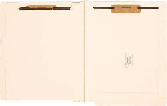 Smead End Tab Classification File Folder, 1 Divider, 2" Expansion, Letter Size, Manila, 10 per Box (26825) (Pack of 5) by SMEAD