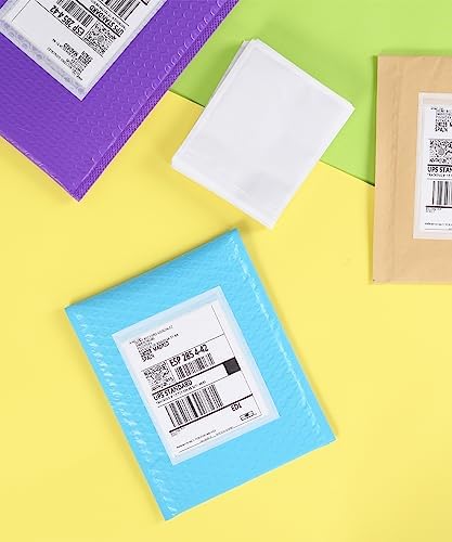 100 PCS 7.5"x 5.5" Clear Self-Adhesive Packing List Envelopes - Plastic Shipping/Mailing Pouch Enclosed Bags for Packing Slips Invoice Label - Image 6